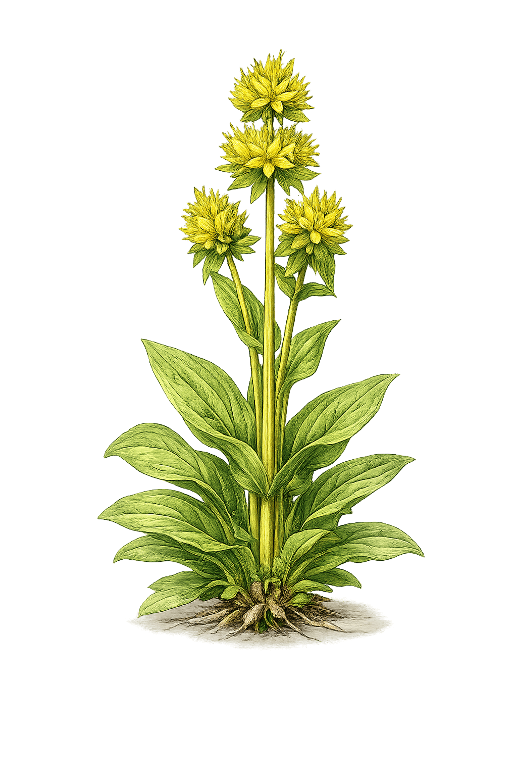 Жолта линцура – Gentiana lutea L.