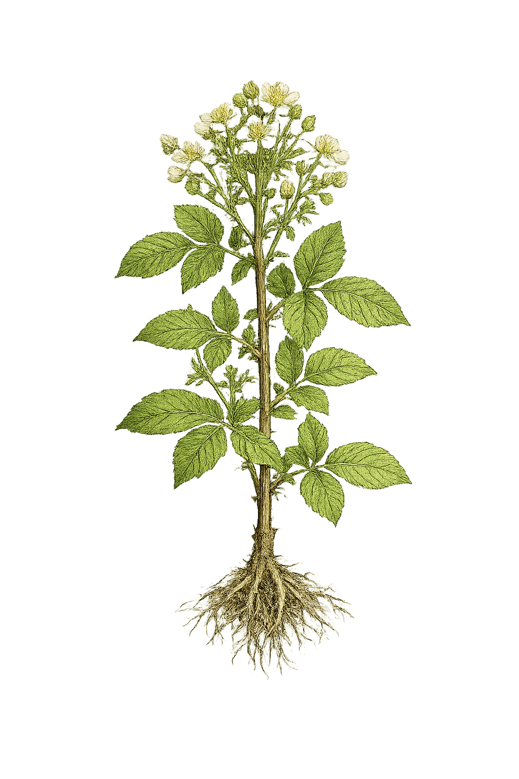 Лист од капина – Rubus fruticosus L.